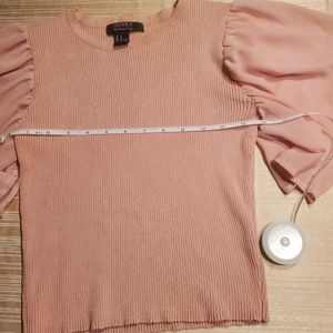 5 for $15 DEALS!!! Forever21 Flutter Sleeve Ribbed Top Size M